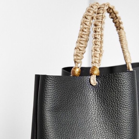 UO x Cold Picnic Malpais Leather Shopping Tote Bag